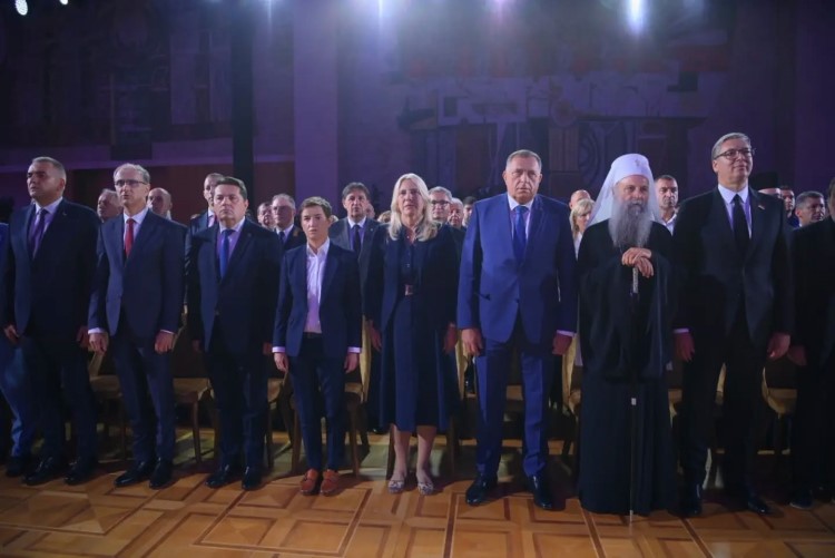 Prime Minister Minić Attends the Medal Award Ceremony on the occasion of the Day of Serbian unity, Freedom and the National Flag in Belgrade 