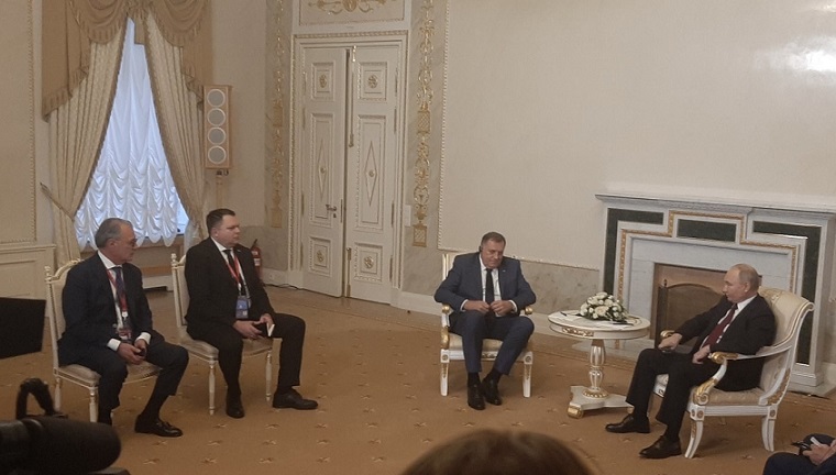 Minister Željko Budimir PhD at a Meeting with Russian President Vladimir Putin
