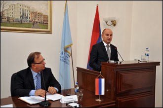 Говор предсједника Владе Републике Српске Александра Џомбића на научном скупу „Република Српска двадесет година развоја - достигнућа, изазови и перспективе“