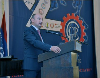 Обраћање премијера Александра Џомбића на свечаности поводом обиљежавања 20 година Савеза синдиката Републике Српске