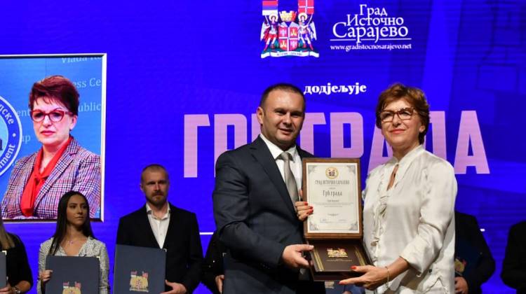 Највише признање града Источно Сарајево уручено министарки финансија Зори Видовић